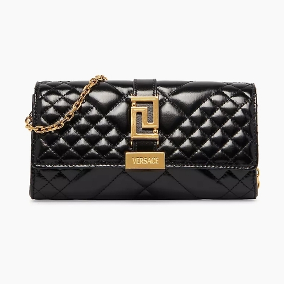 Versace Greca Goddess Mini Quilted Patent Leather Shoulder Bag - Picture 2 of 16
